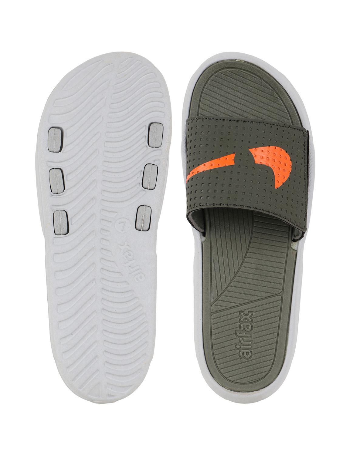 green pu slip on flip flops - 21069697 - Standard Image - 4