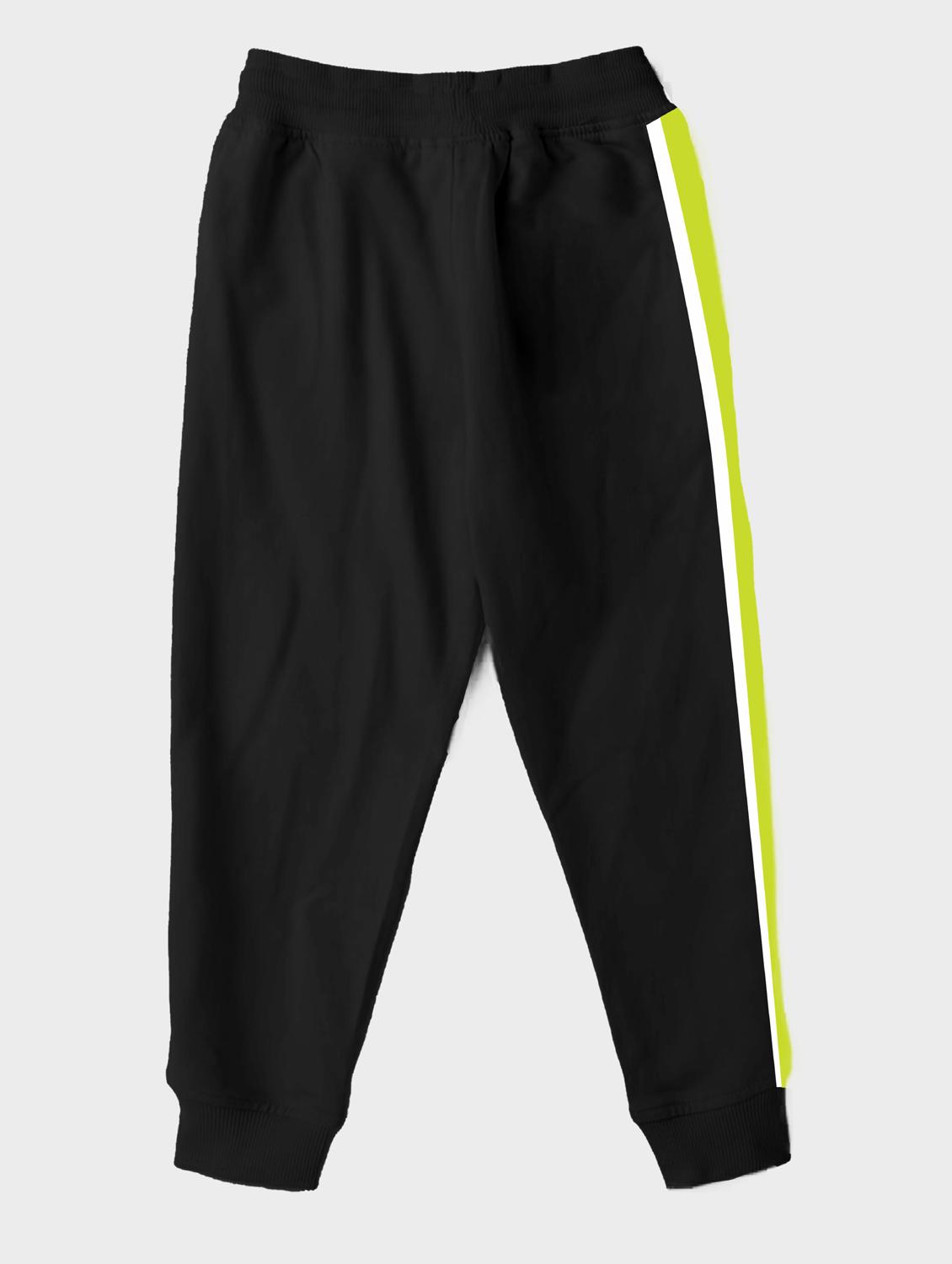 black placement print joggers - 21070154 -  Standard Image - 1