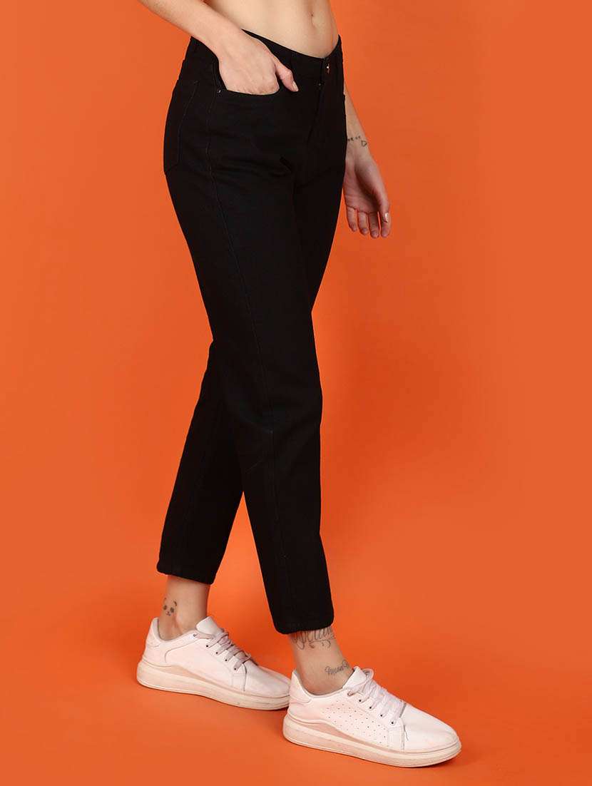 black cotton jeans - 21070233 -  Standard Image - 1