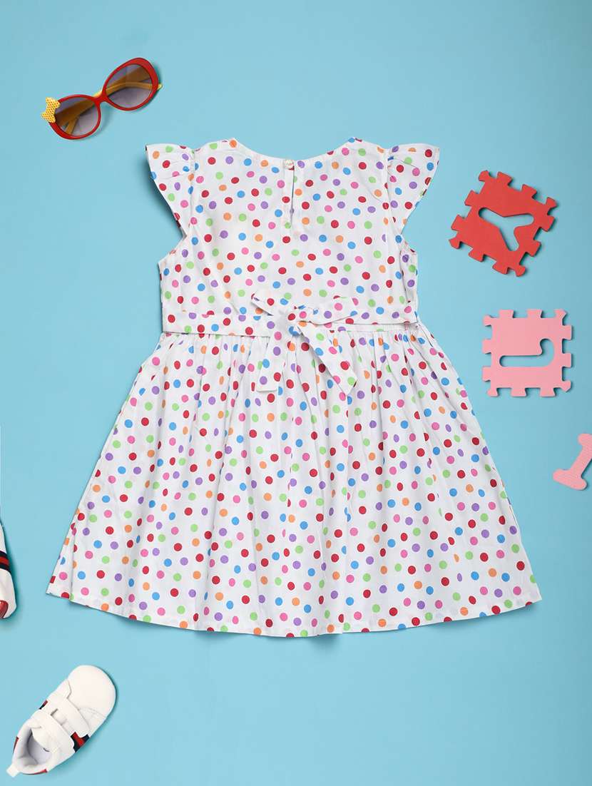 white acrylic blend frock
