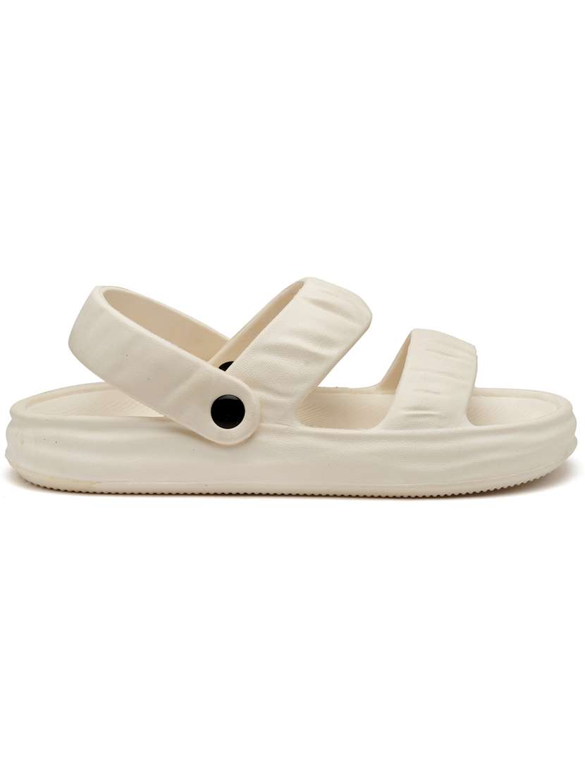 women beige back strap sandal - 21070519 -  Standard Image - 1