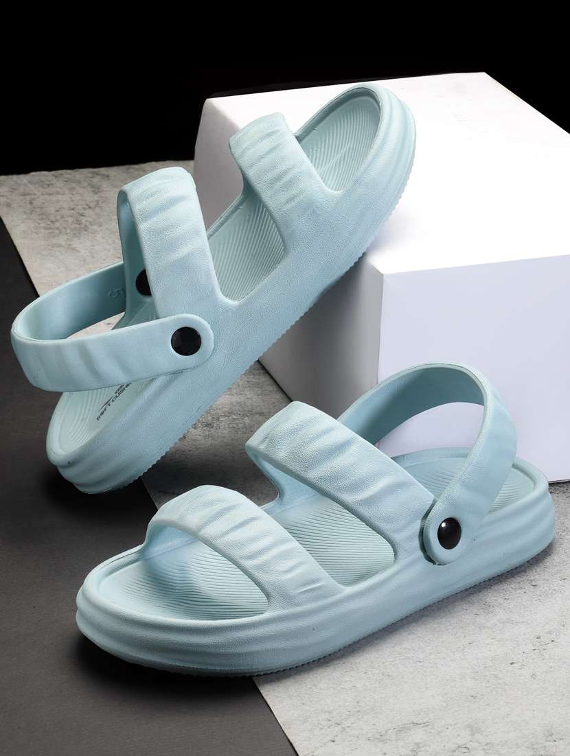 women light blue back strap sandal