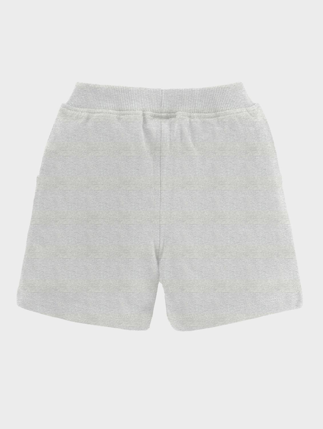 grey placement printed casual shorts - 21070545 - Standard Image - 1