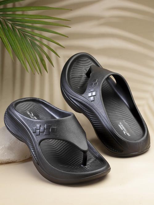 black slip on slipper - 21070965 - Standard Image - 0