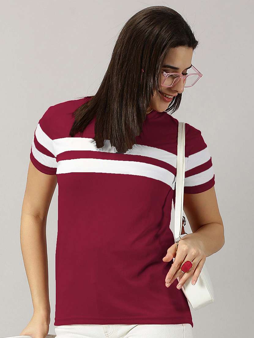 women striped t-shirt - 21071453 -  Standard Image - 1