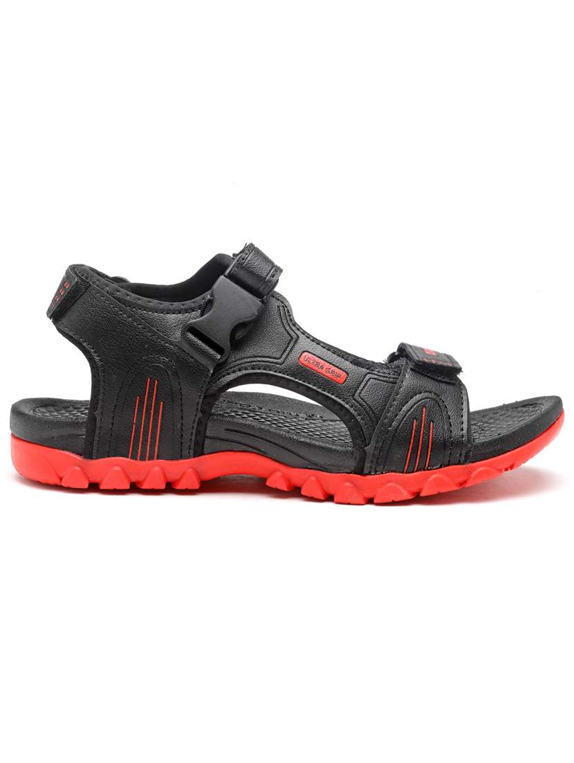 men black back strap floaters - 21071654 -  Standard Image - 1
