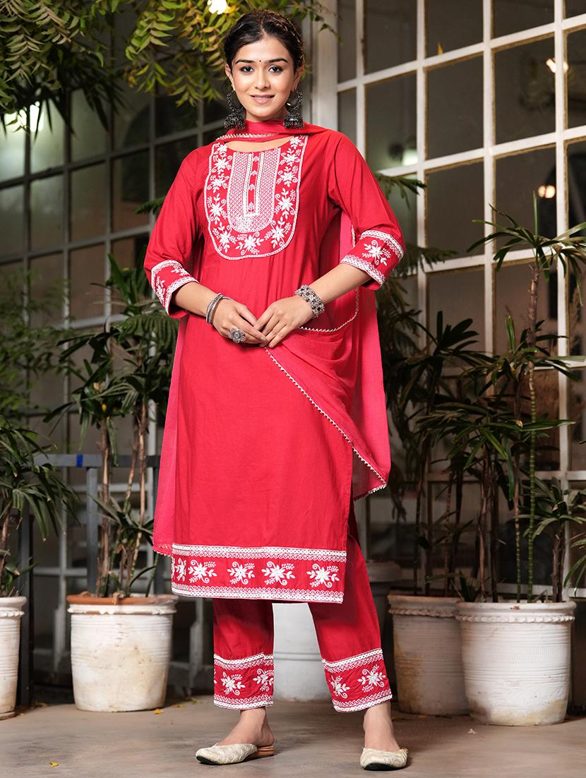 women three quarter sleeve suit set - 21072654 - Standard Image - 1