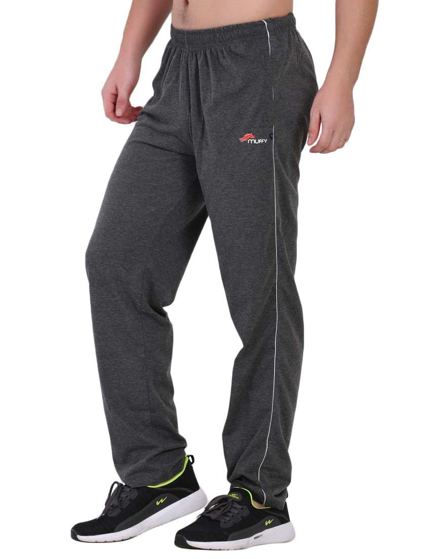 men mid rise full lenght track pant