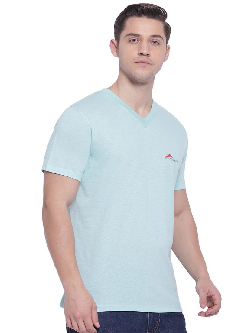 men solid v-neck t-shirt - 21072771 - Standard Image - 1