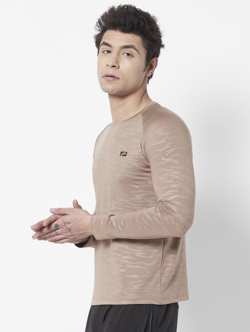 men self design round neck t-shirt - 21072779 -  Standard Image - 1