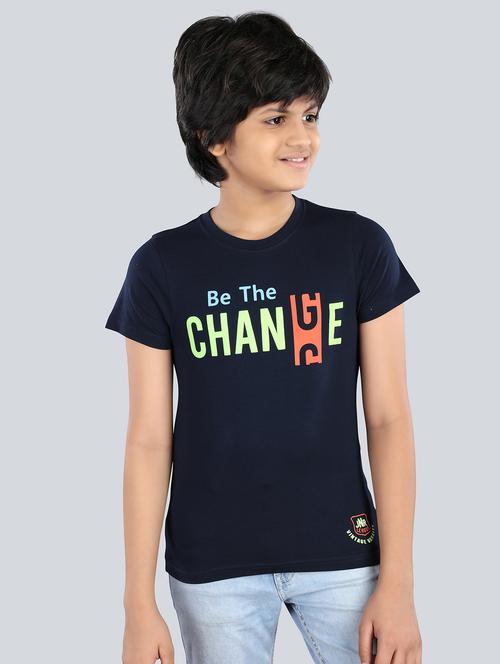 boys chest print cotton t-shirt - 21073190 - Standard Image - 0