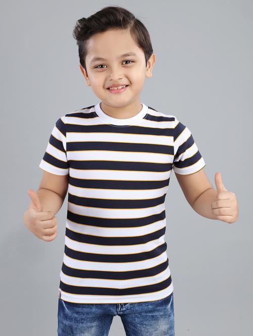 boys striped short sleeve t-shirt - 21073215 -  Standard Image - 0