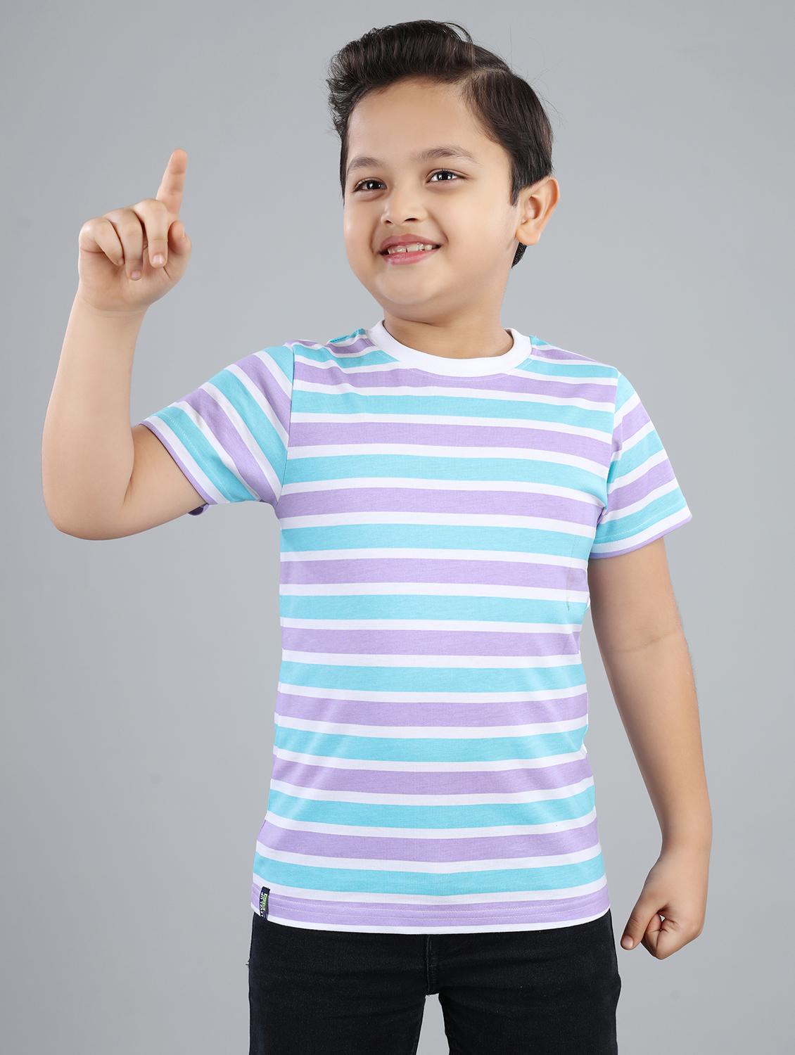 boys striped short sleeve t-shirt - 21073218 -  Zoom Image - 0