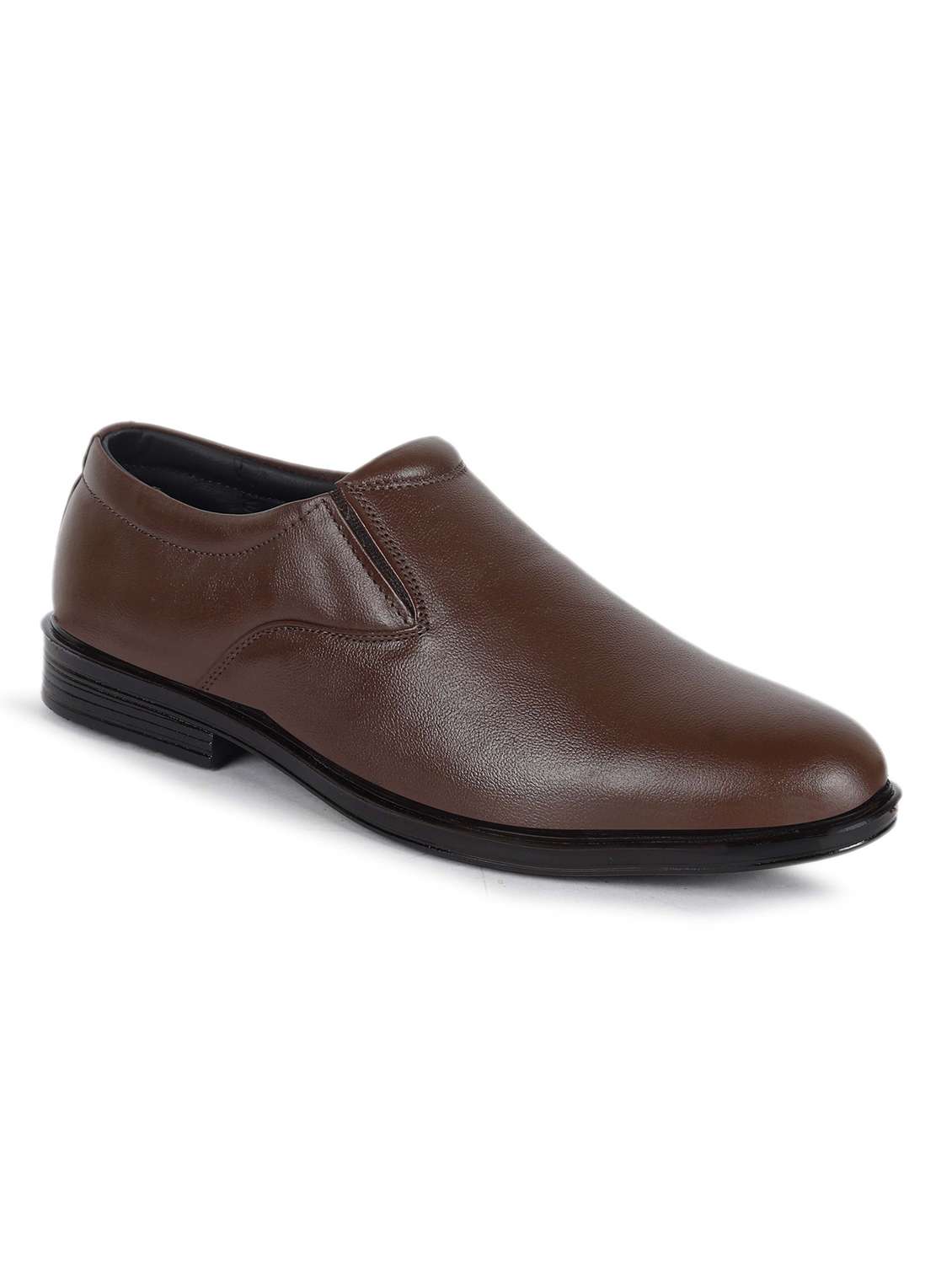 brown slip on formal shoes - 21073401 -  Standard Image - 1