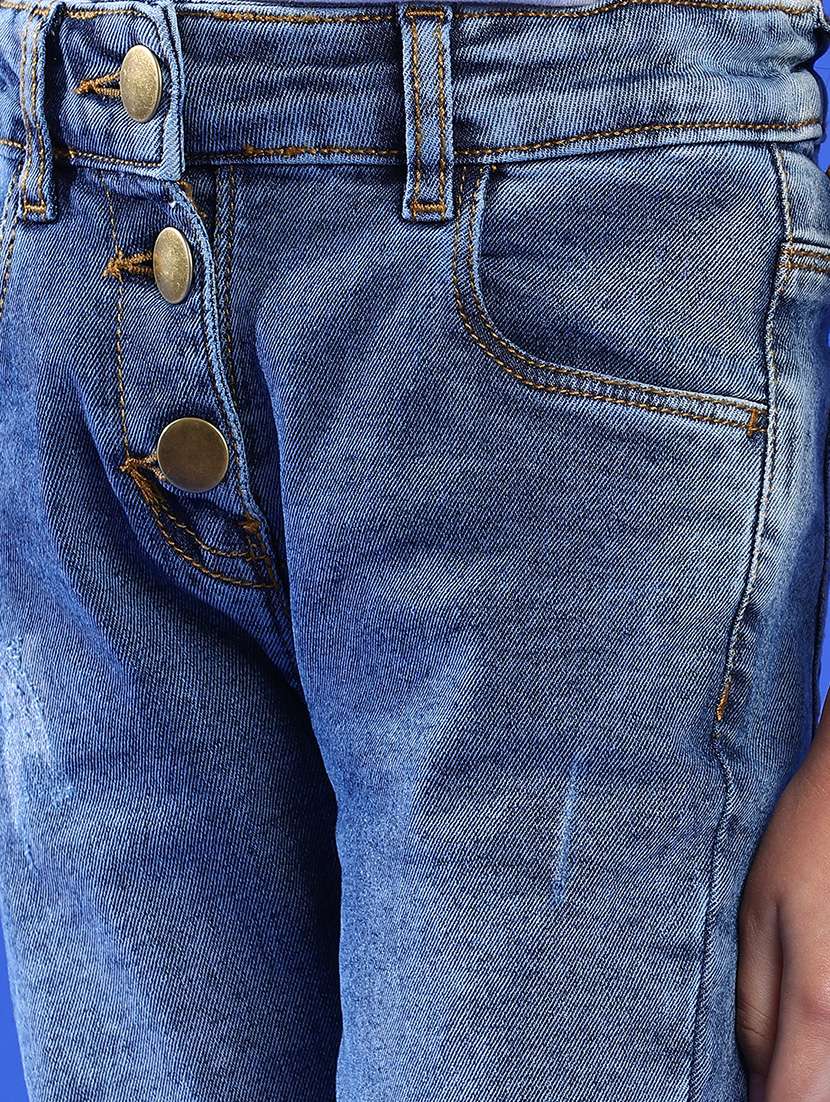 girls plain slim fit jeans - 21073846 -  Standard Image - 6