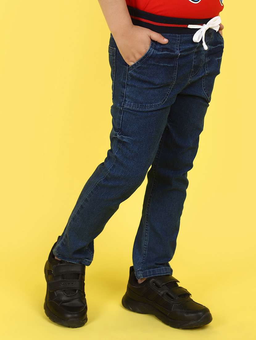 boy solid mid rise plain jean - 21074037 -  Standard Image - 1