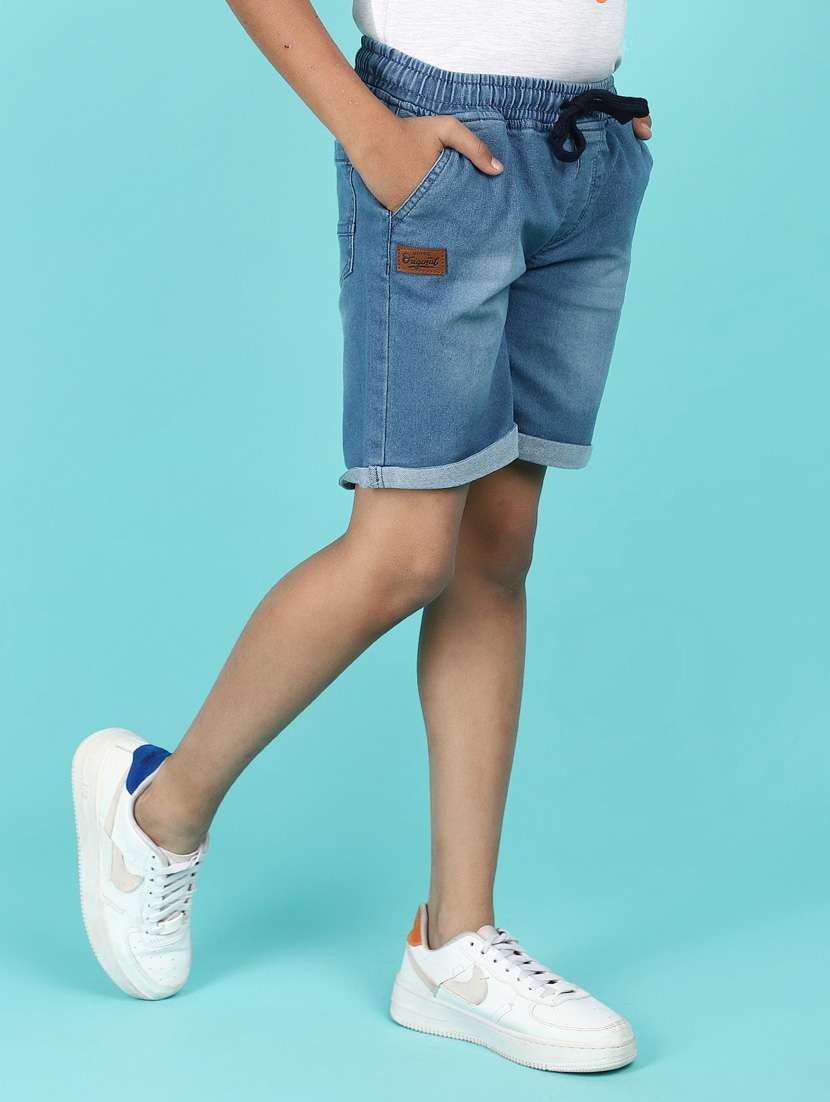 boy mid rise washed shorts - 21074106 -  Standard Image - 1