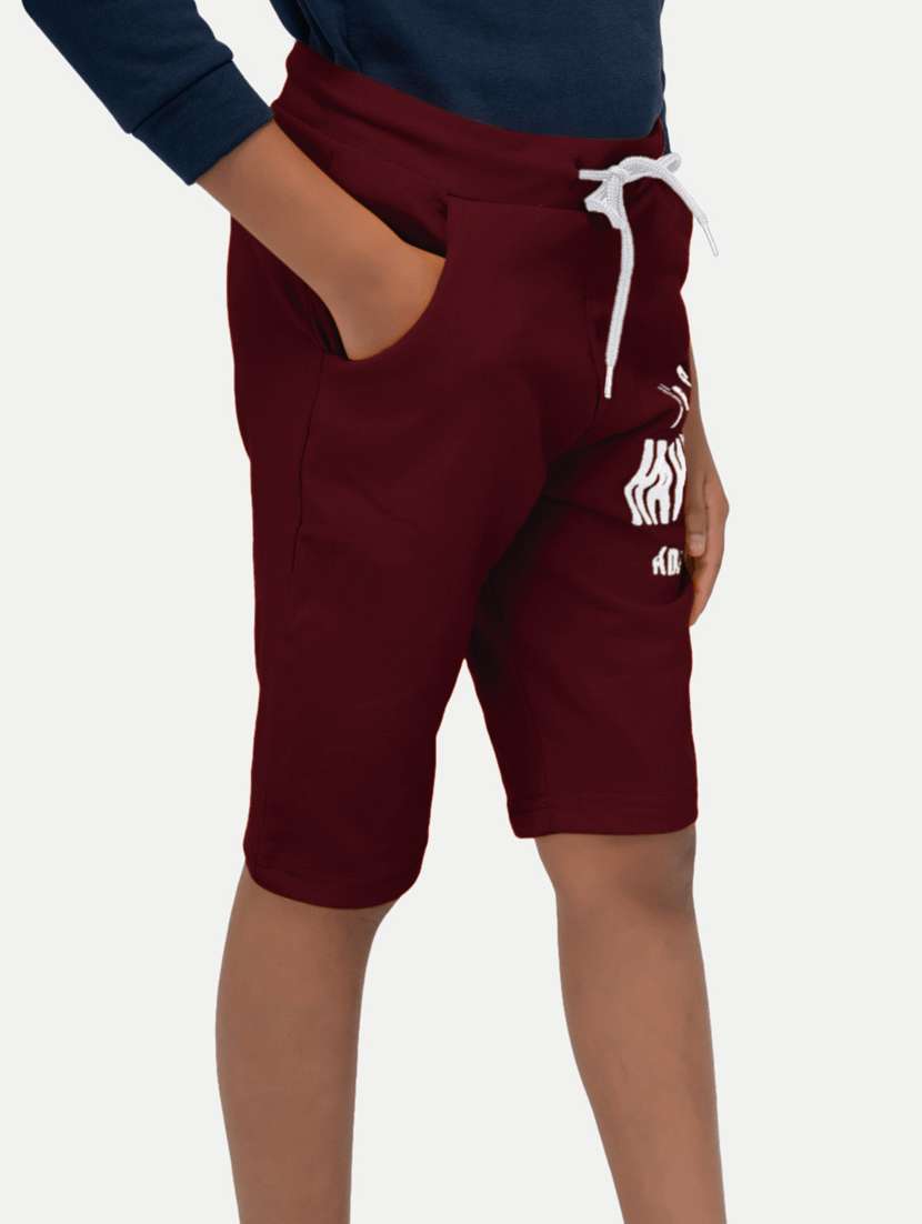 boys typographic casual shorts - 21074416 - Standard Image - 1