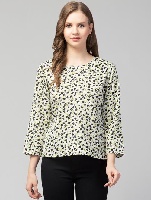 women white floral printed regular top - 21074458 -  Standard Image - 0