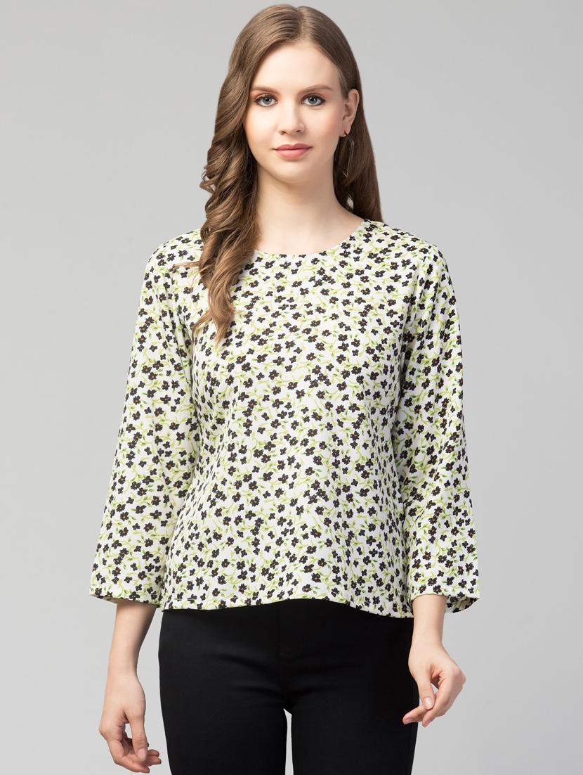women white floral printed regular top - 21074458 -  Zoom Image - 0