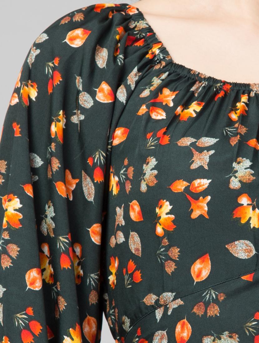 women green floral printed crop top - 21074475 - Standard Image - 4