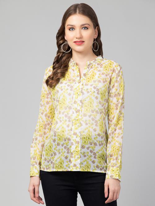 women white floral printed casual top - 21074485 - Standard Image - 0