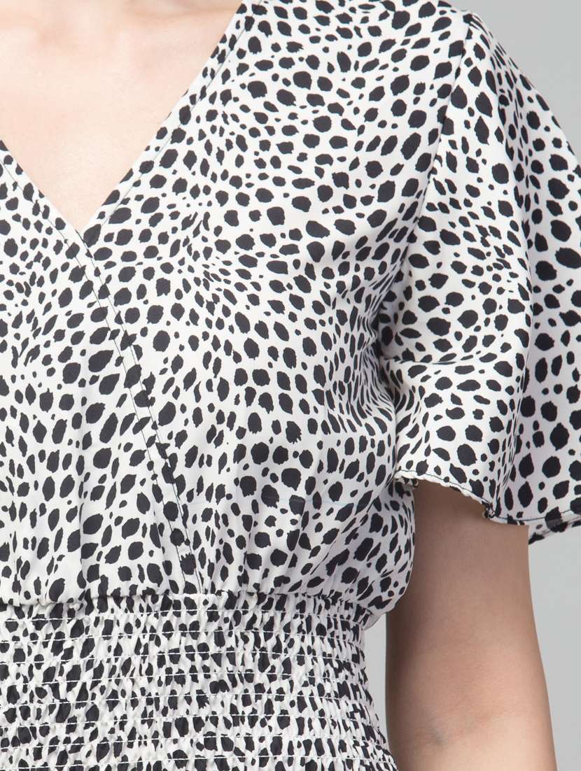 women white printed detailed crop top - 21074496 -  Standard Image - 4