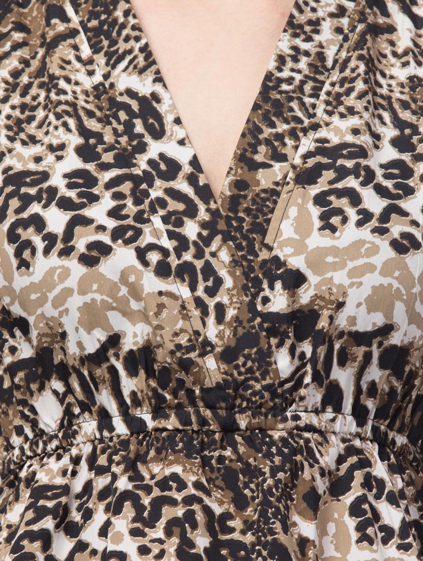 women brown printed detailed casual top - 21074505 - Standard Image - 4