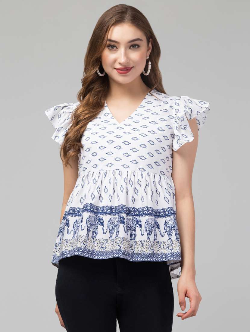 women white printed casual top - 21074506 -  Standard Image - 1