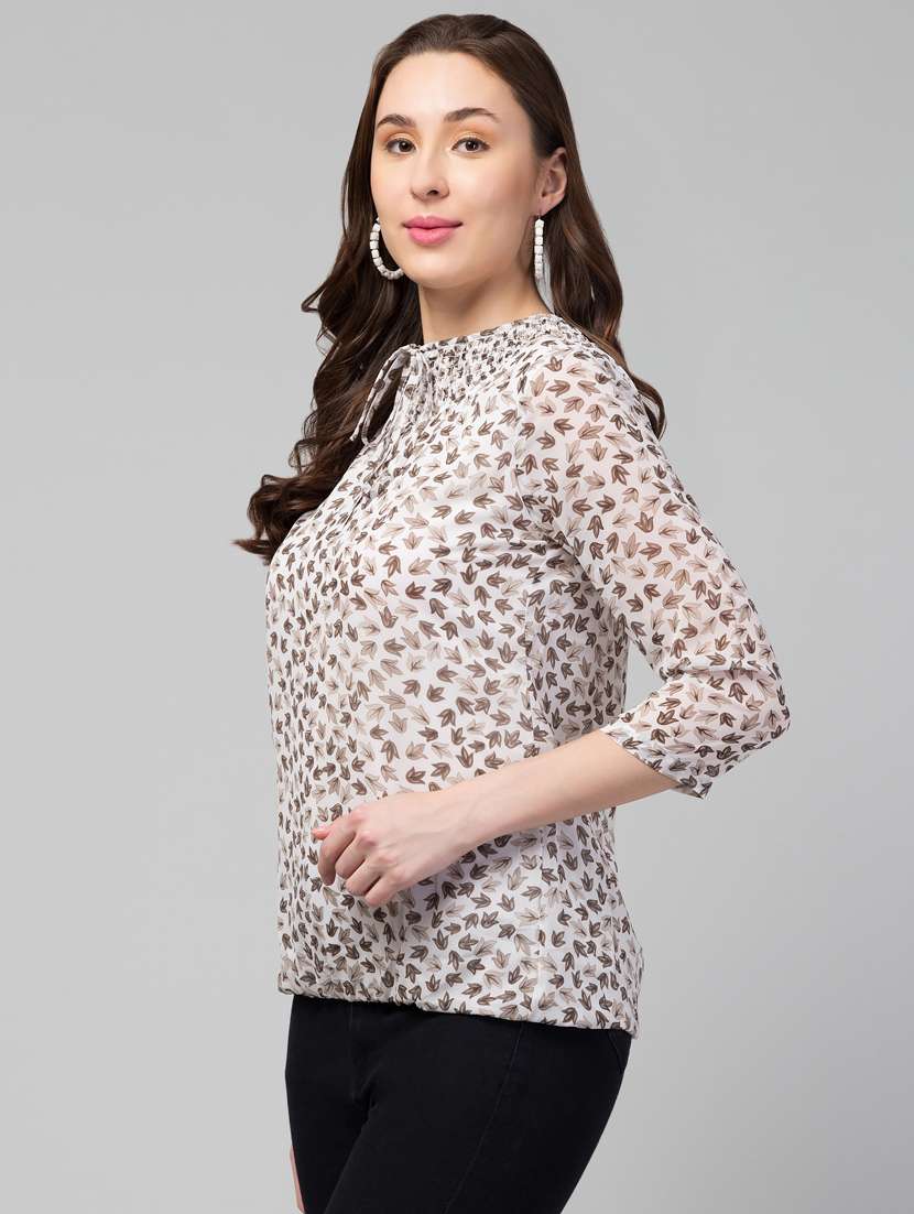 women white floral printed casual top - 21074517 -  Standard Image - 1