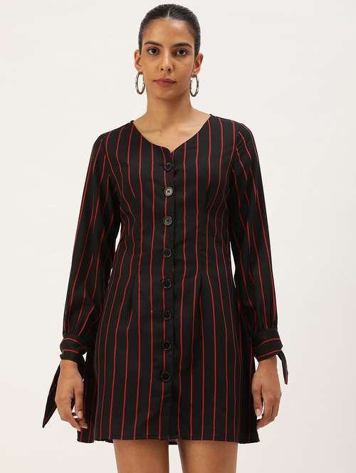 black crepe bodycon dress - 21074740 -  Standard Image - 0