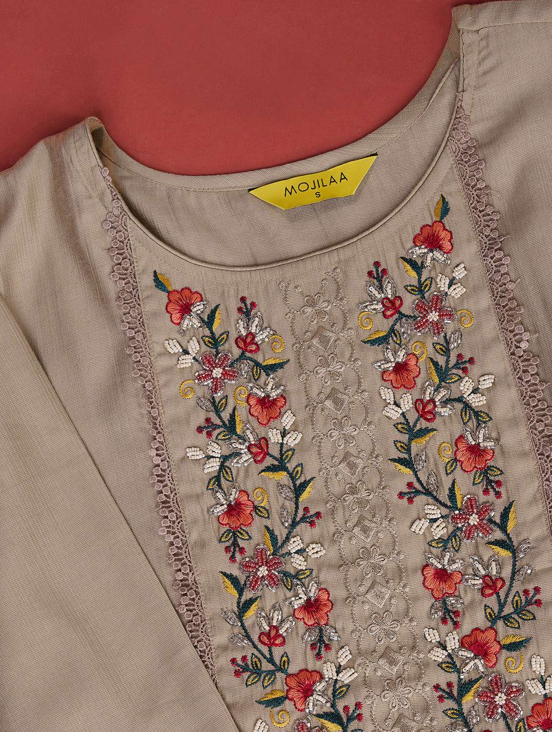 Women Embroidered Kurta Pant Set With Dupatta