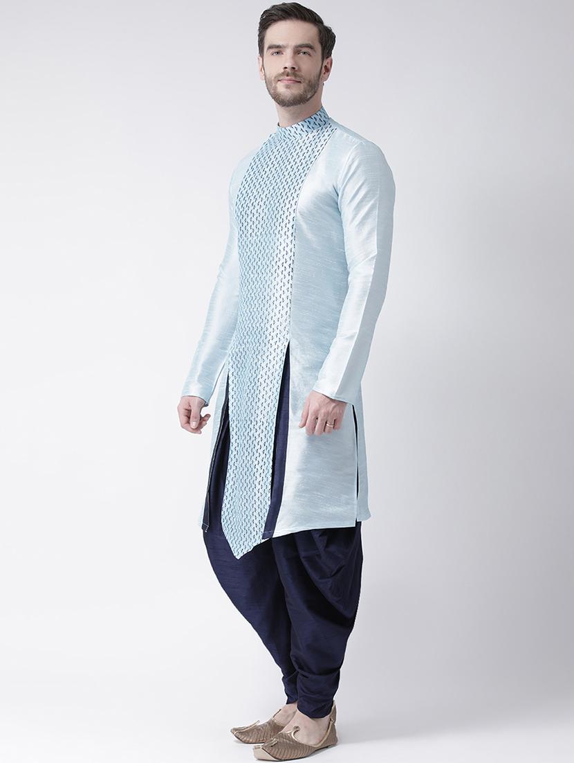 men mandarin neck long sleeves kurta - 21075550 - Standard Image - 1
