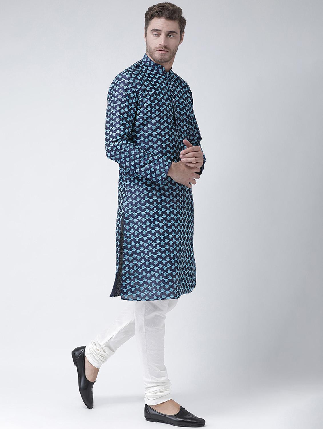 men mandarin neck long sleeve kurta - 21075876 - Standard Image - 1