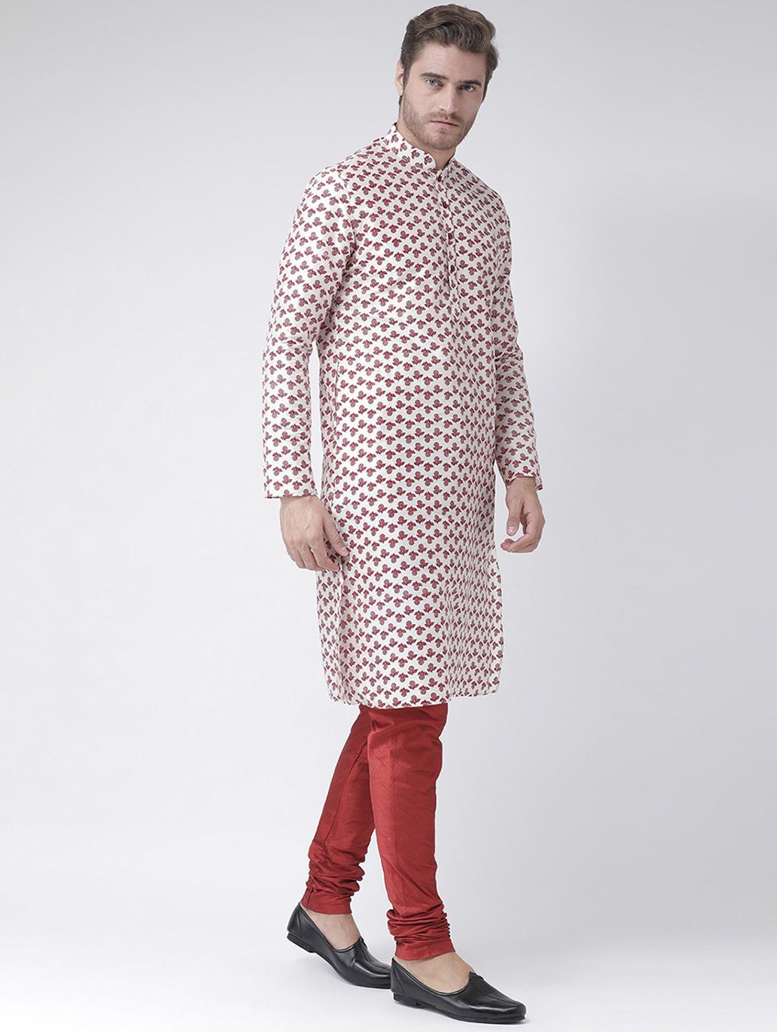 men mandarin neck long sleeve kurta - 21075885 - Standard Image - 1