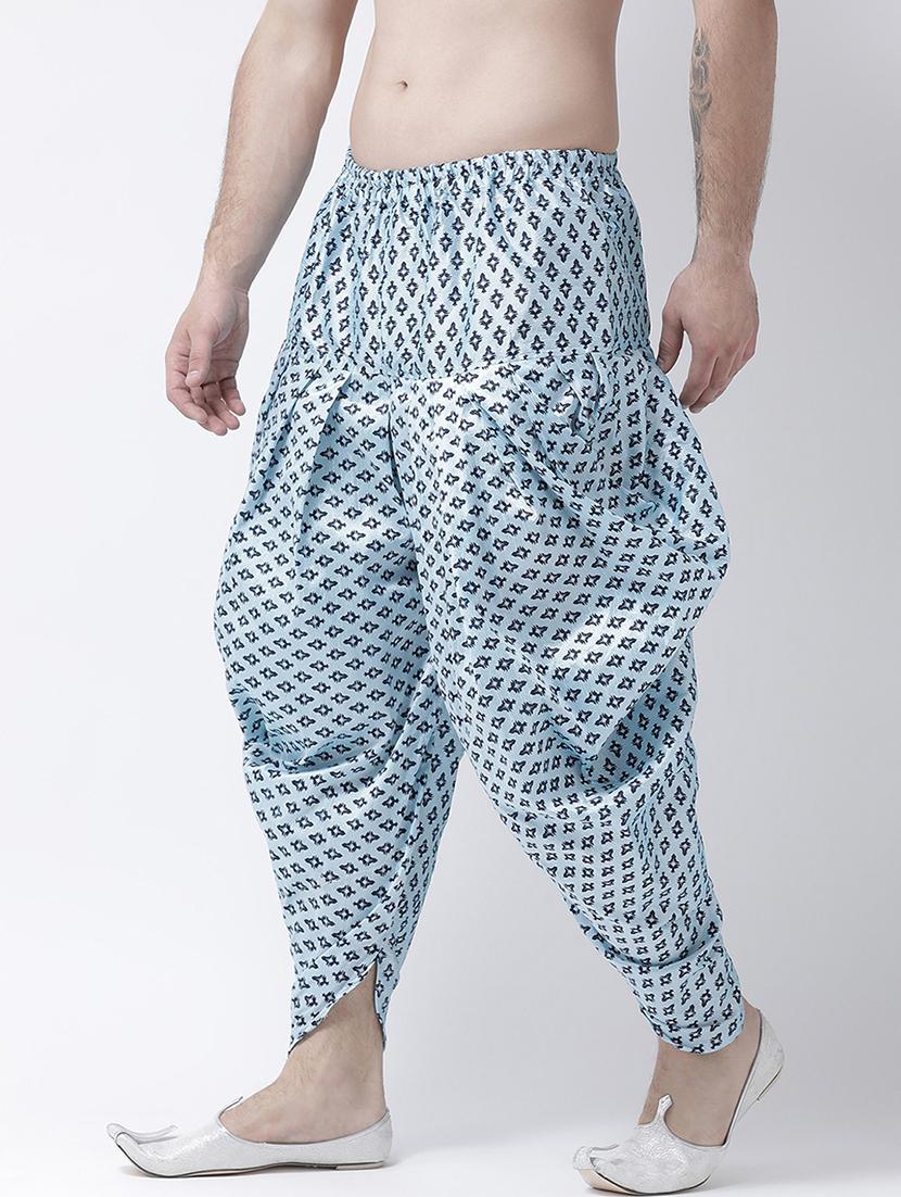 men printed mid rise dhoti - 21076178 - Standard Image - 1