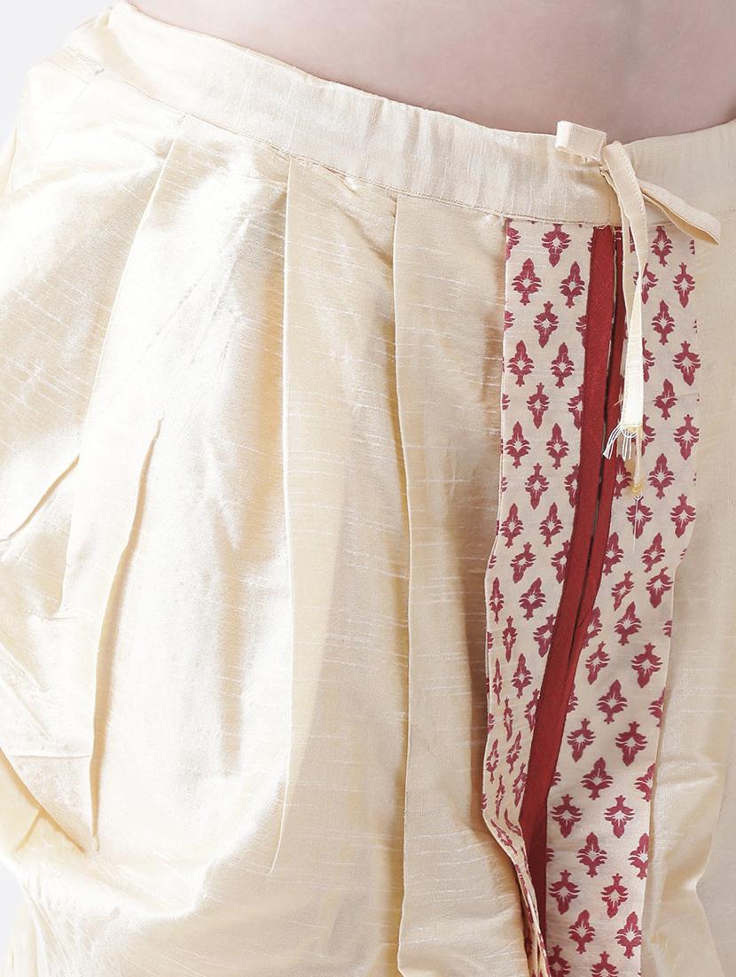 men placement print mid rise dhoti - 21076238 - Standard Image - 4