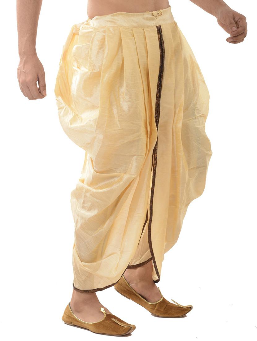 men solid mid rise dhoti - 21076242 - Standard Image - 1