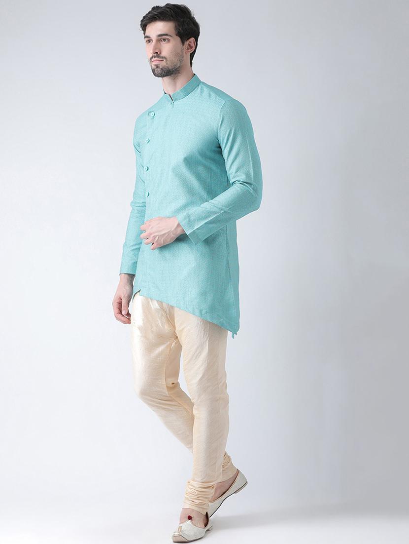men long sleeve kurta churidar set - 21078503 - Standard Image - 1