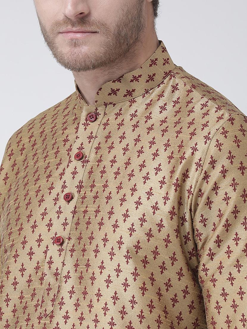 men long sleeve kurta churidar set - 21078512 - Standard Image - 4
