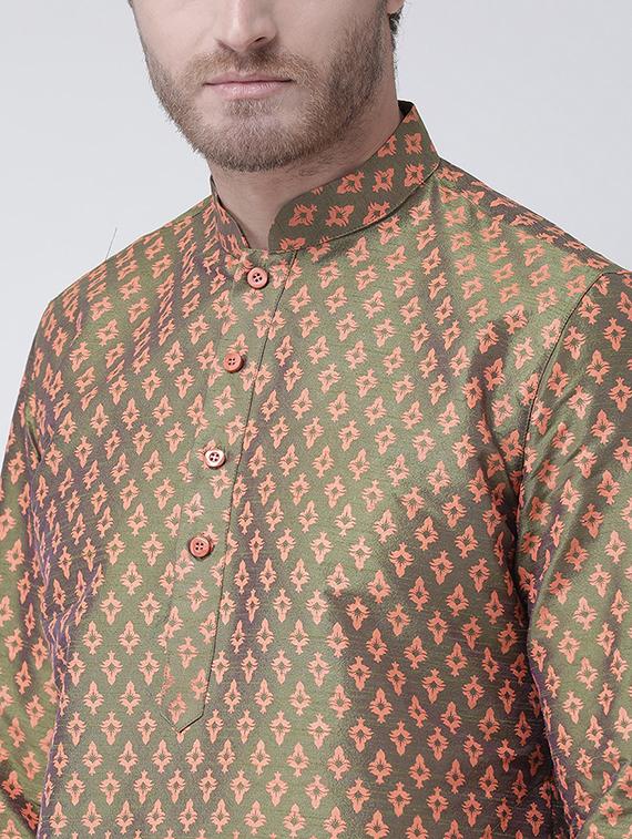 men long sleeve kurta churidar set - 21078520 - Standard Image - 4