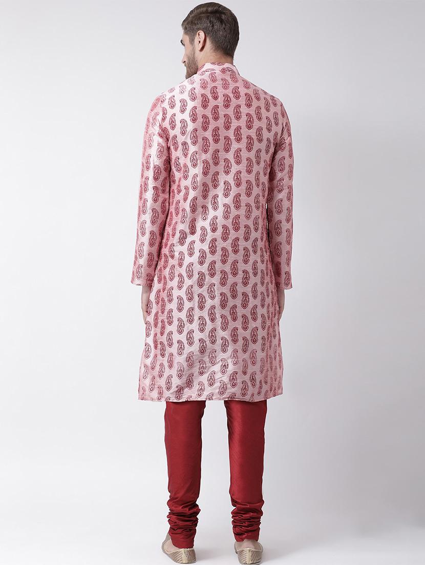 men long sleeve kurta churidar set - 21078559 - Standard Image - 4