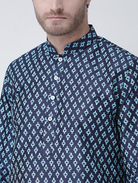 men long sleeve kurta churidar set - 21078571 - Standard Image - 4