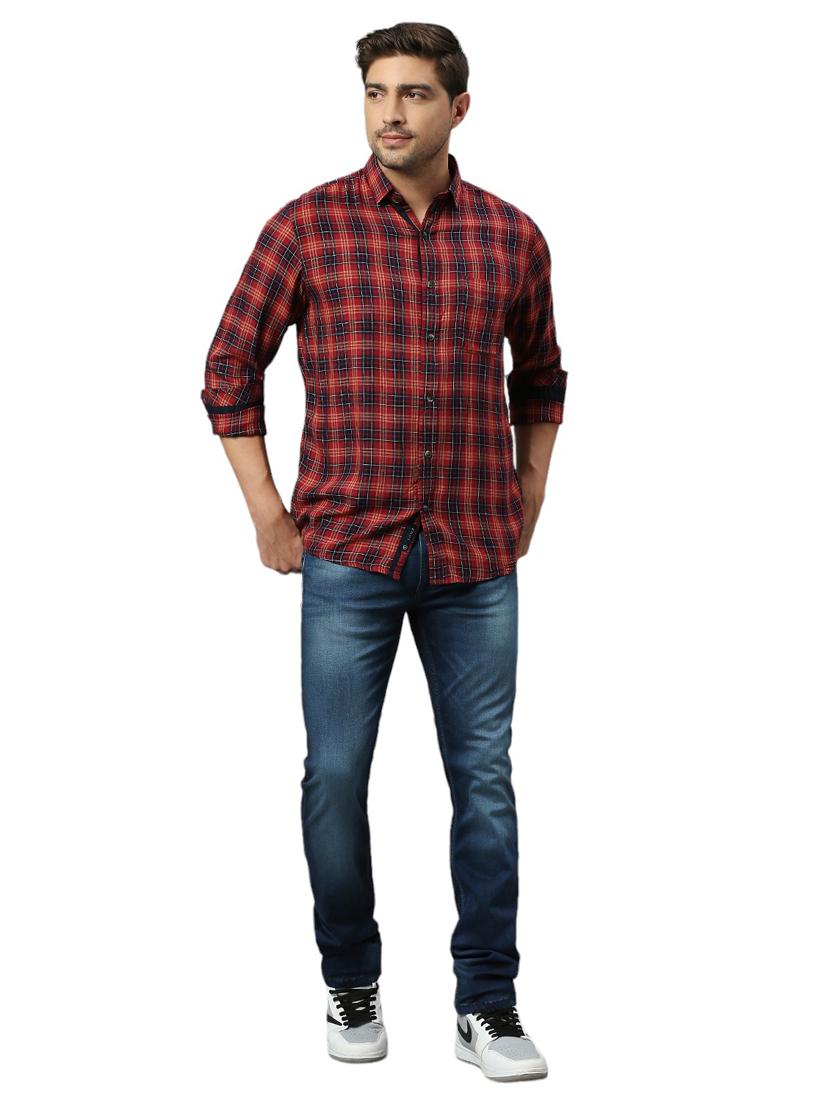 men check print casual shirt - 21078595 - Standard Image - 4