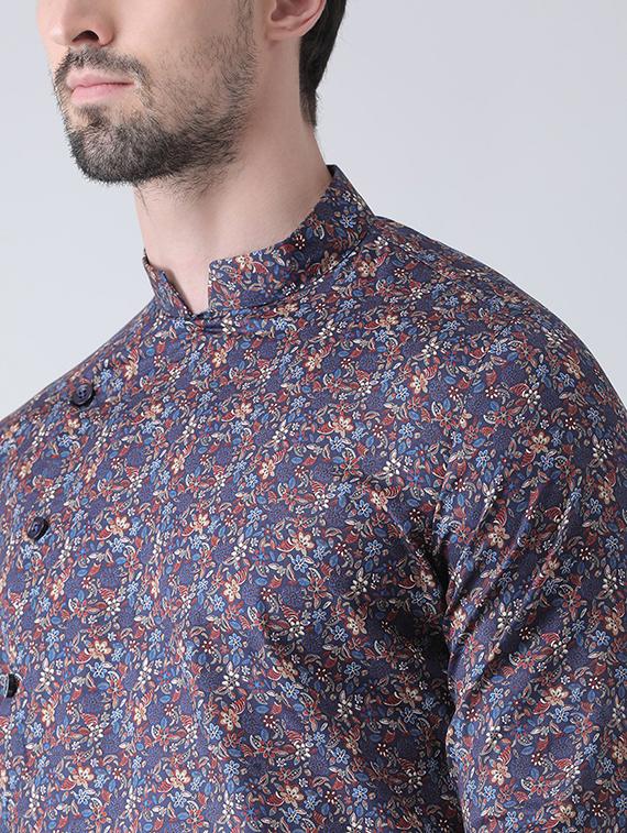 men long sleeve kurta churidar set - 21078639 - Standard Image - 4