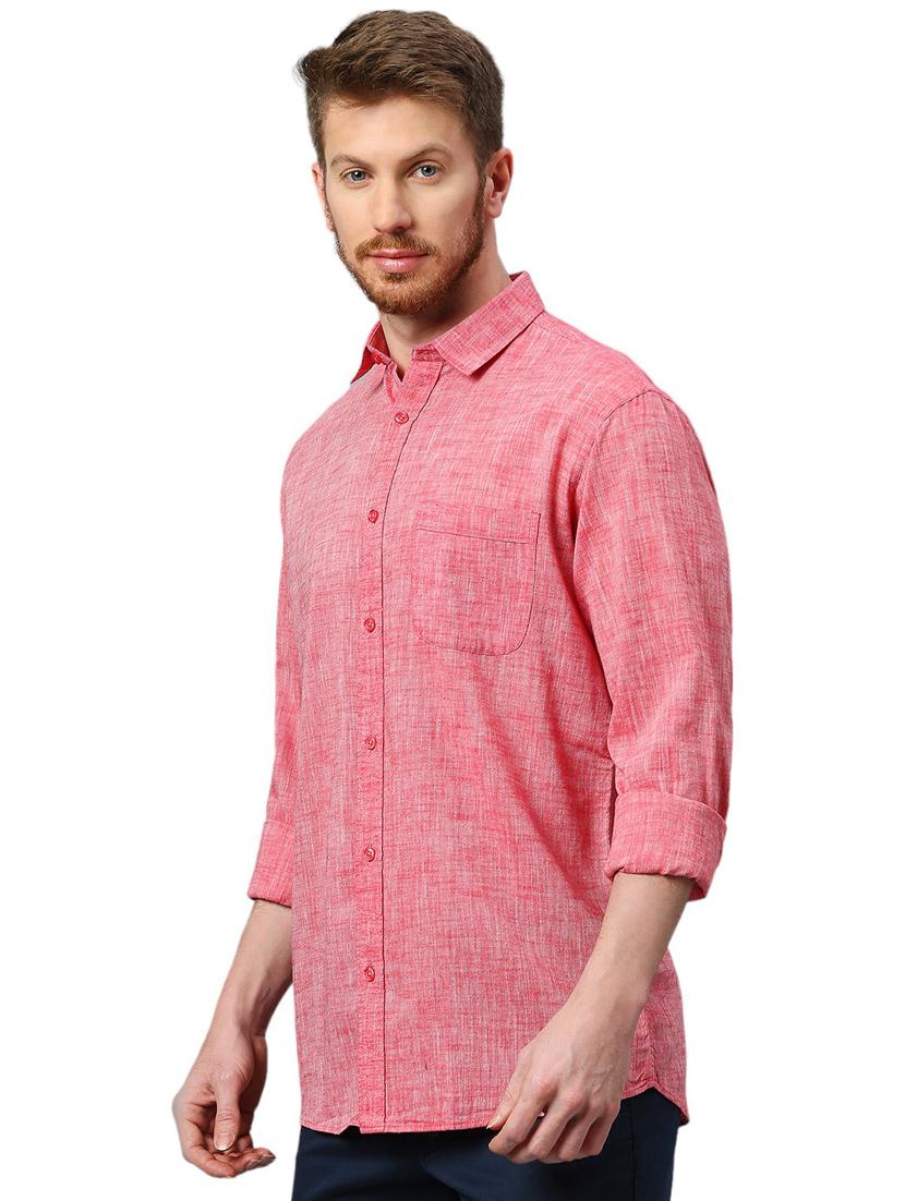 red cotton casual shirt - 21078675 - Standard Image - 1
