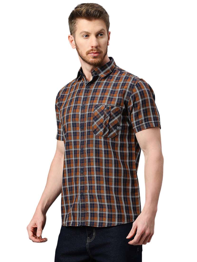 check printed casual shirt - 21078699 - Standard Image - 1