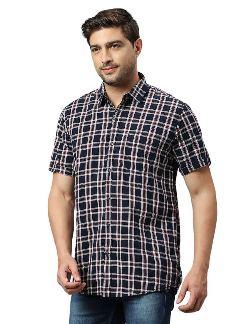 men checkered casual shirt - 21078729 -  Standard Image - 1
