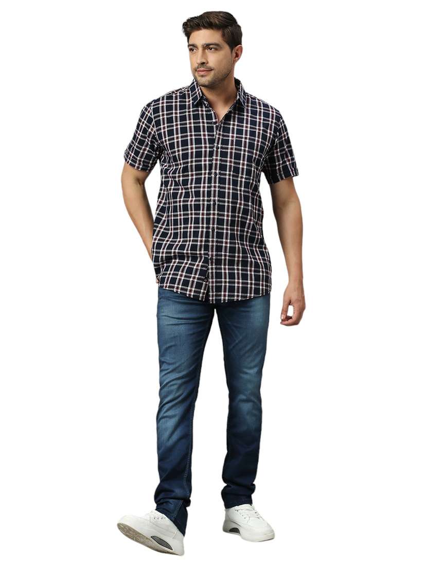 men checkered casual shirt - 21078729 - Standard Image - 4