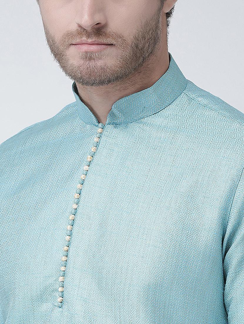 men long sleeve kurta churidar set - 21078759 - Standard Image - 4